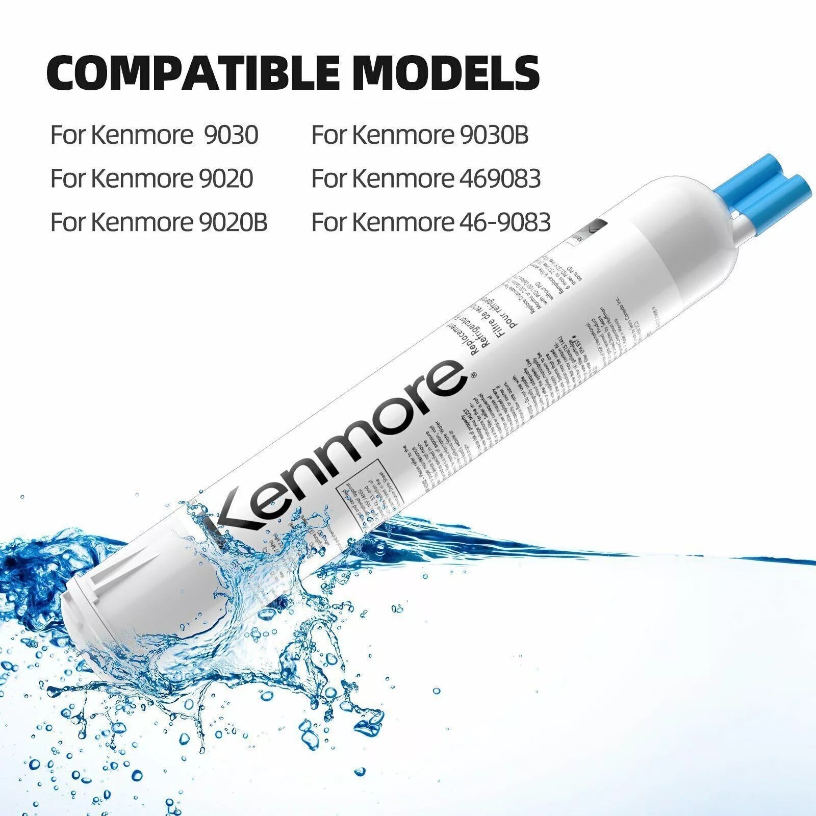 4Pack Kenmore 9083 469083 9020 Replacement Refrigerator Cartridge Water Filter
