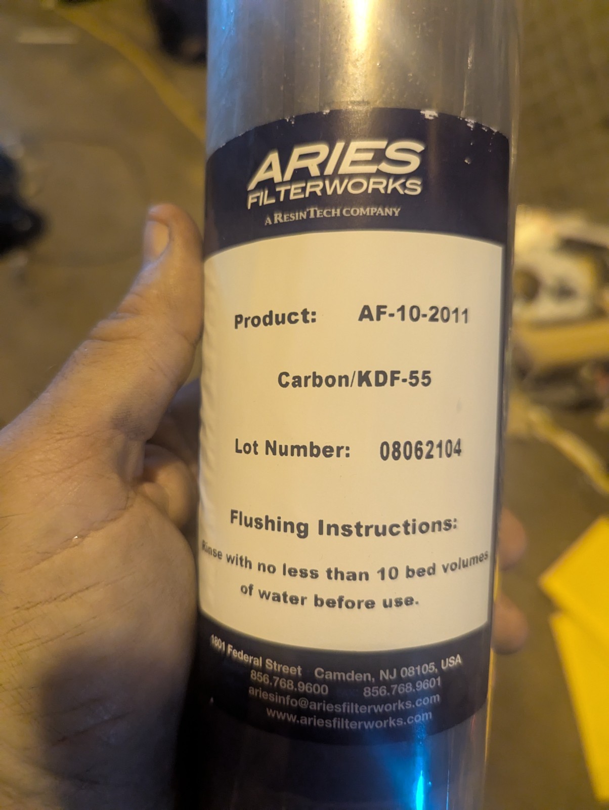 Aries AF-10-2011 25 Micron Standard 10 x 2.5 KDF55 Carbon Water FIlter-2ct