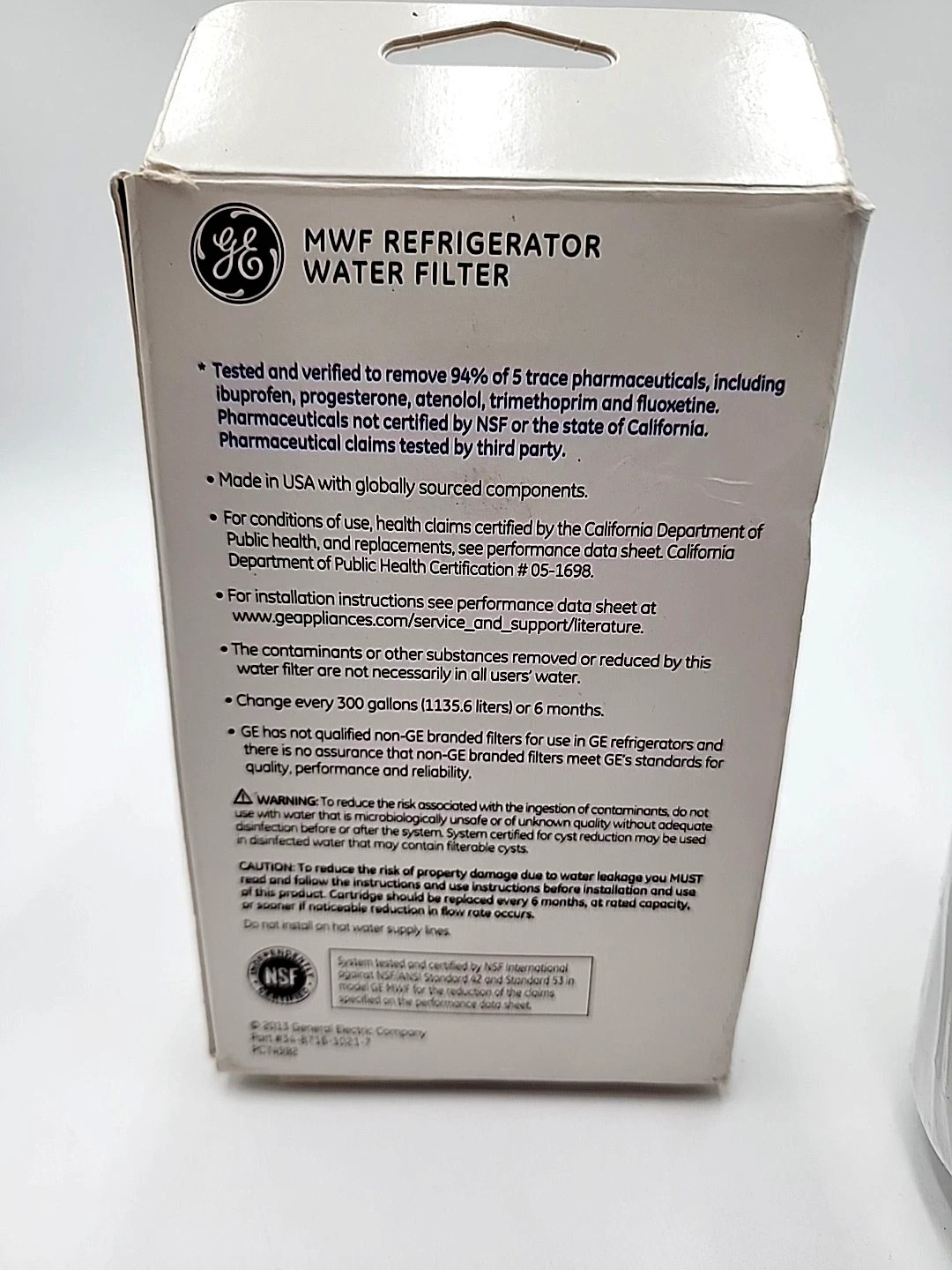 GE – MWF Refrigeration Water Filter – Genuine – New In Box – SEALED