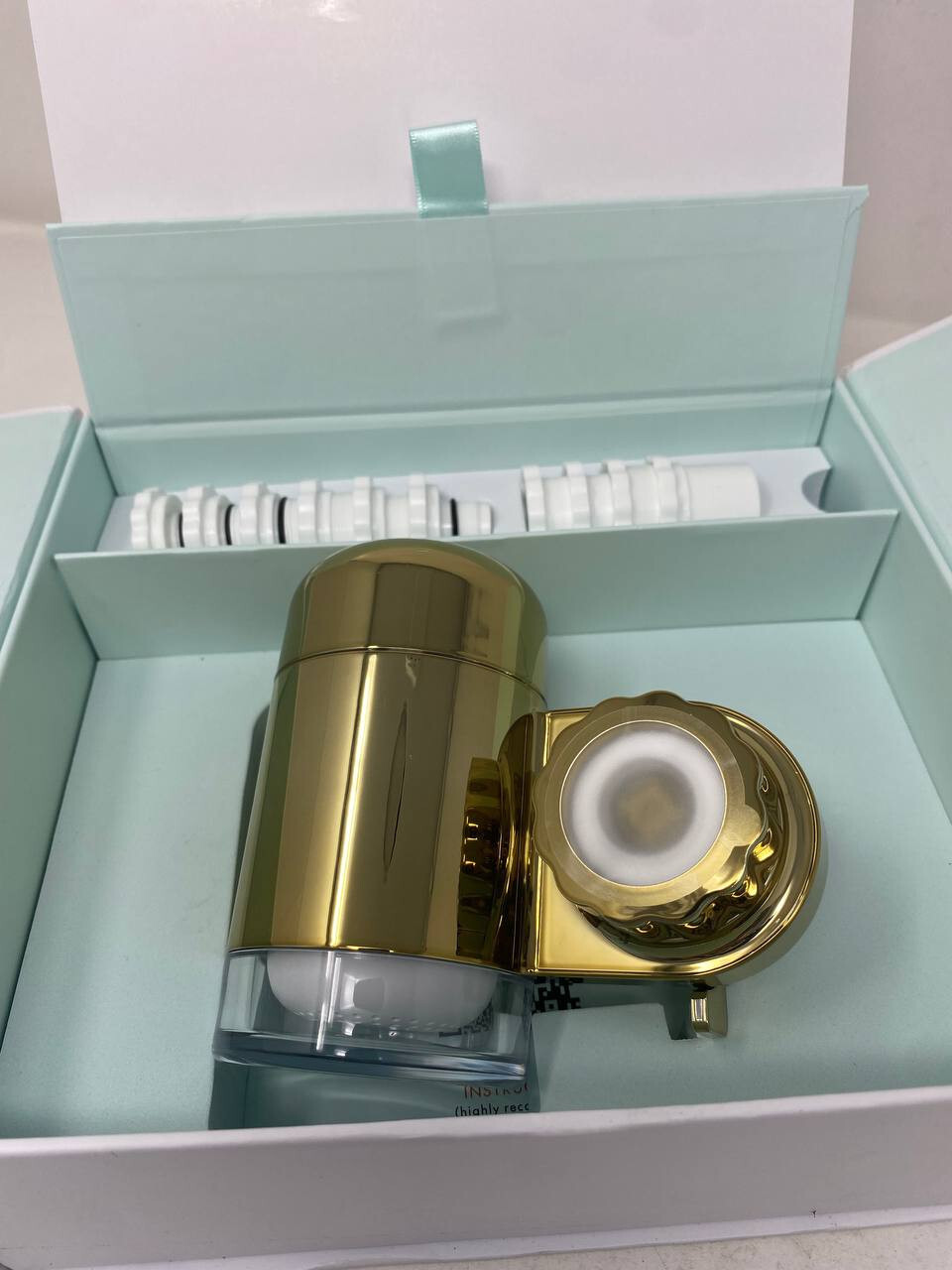 Filterbaby Hydrate Skincare Water Filter 2.0 In Shiny Gold For Bathroom Sinks
