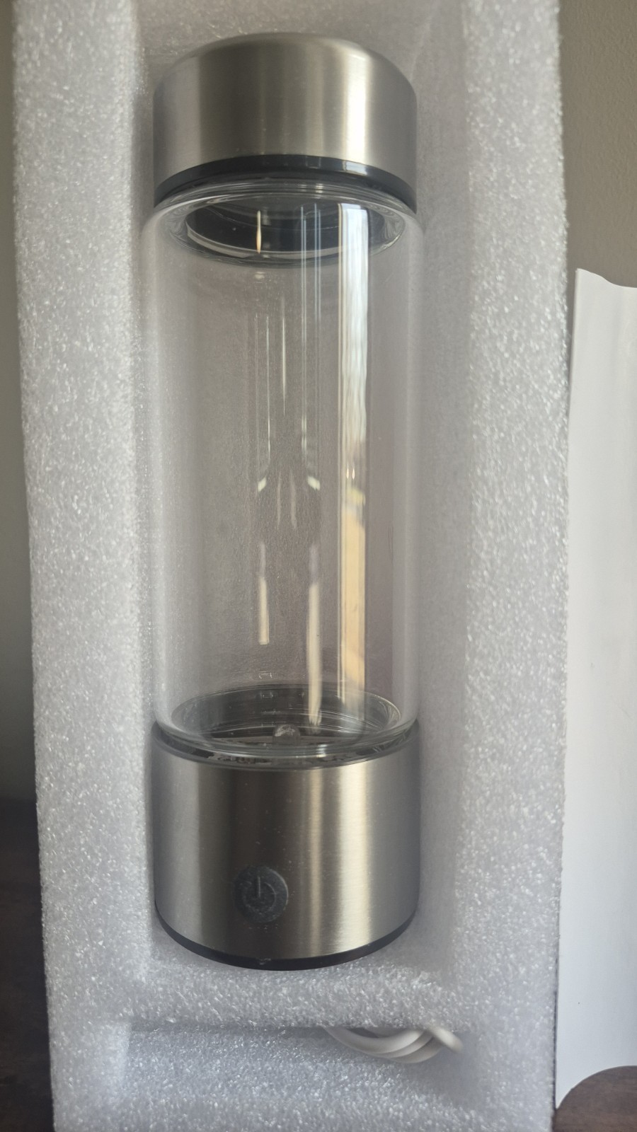 14 oz Silver Cooks Companion Hydro Bottle H2 Generator New