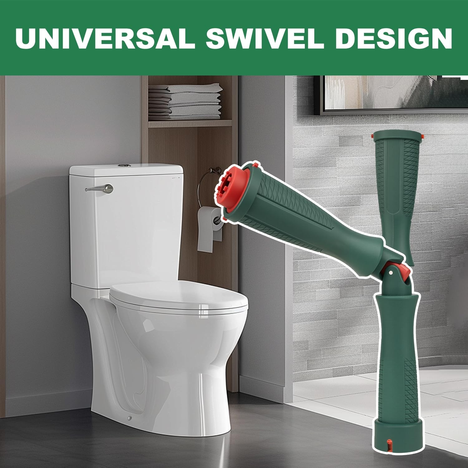 Green Toilet Seat Wrench Tool Universal Rotation Adapter 10/13/17mm Plastic