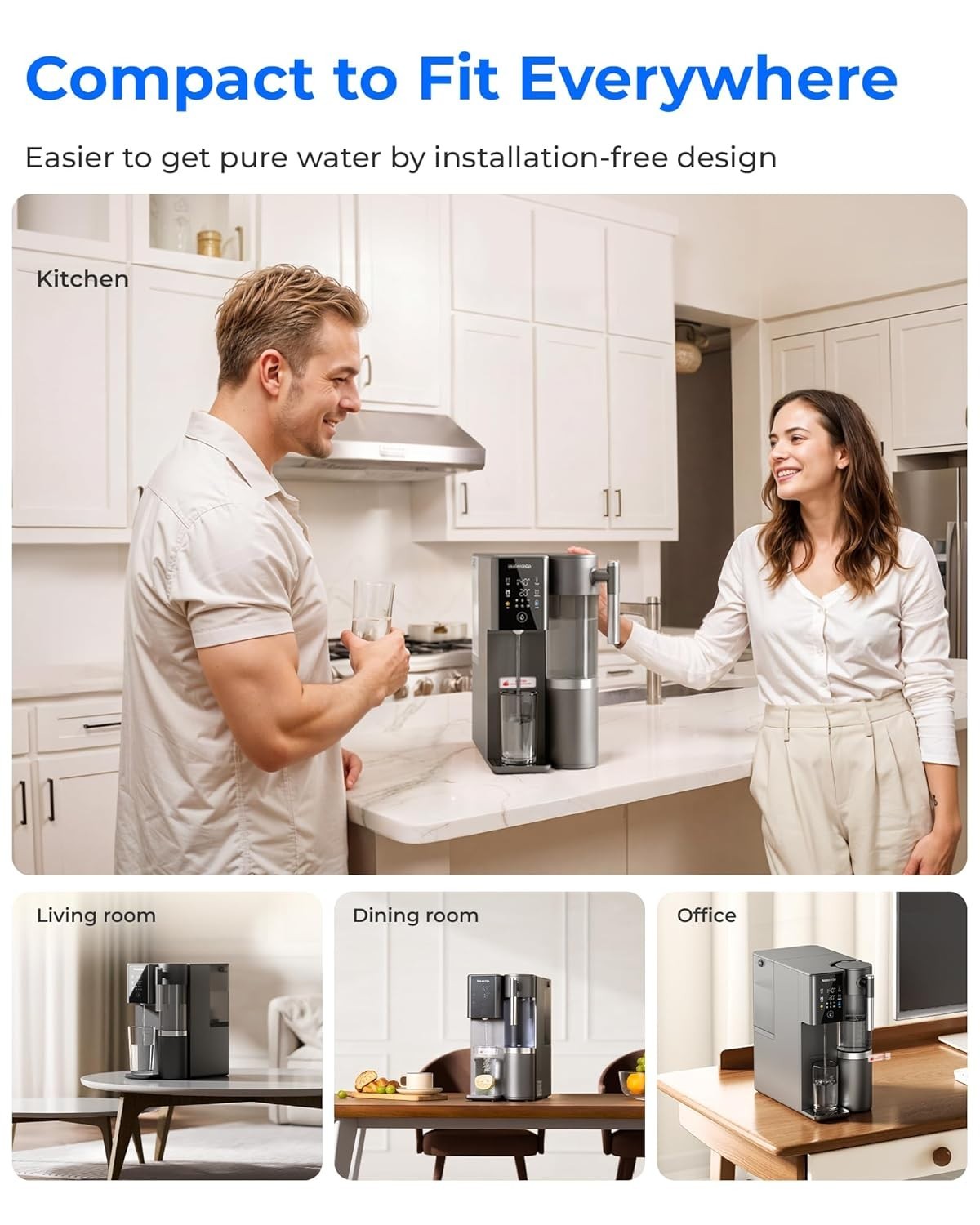 Waterdrop A2G Mineral Countertop Reverse Osmosis System, Hot and Cold RO System