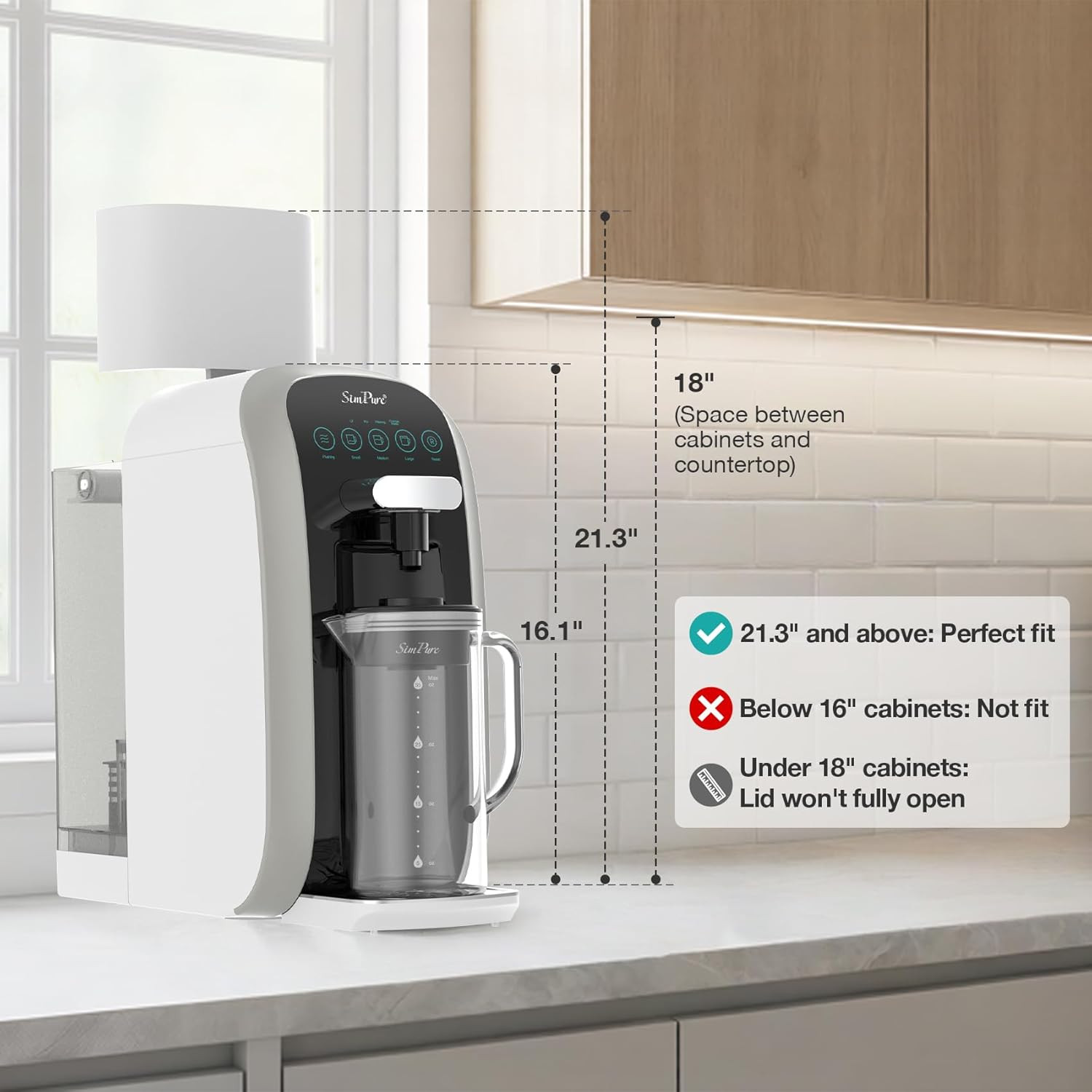Y7T-A Countertop Reverse Osmosis Water Filter, NSF/ANSI 58 Certified, 5 Stage RO