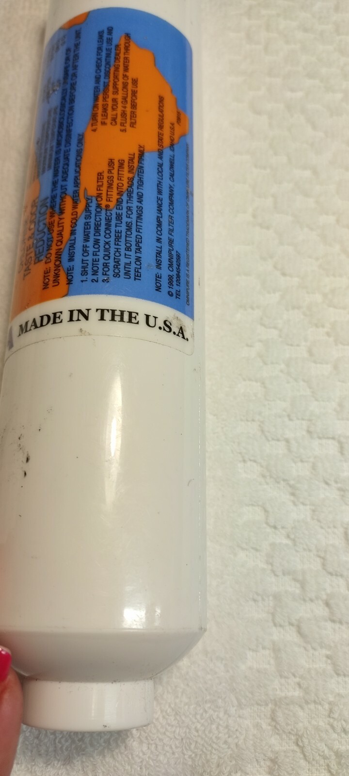 Omnipure In-line Chlorine Taste and Odor filter CL10RO T-33