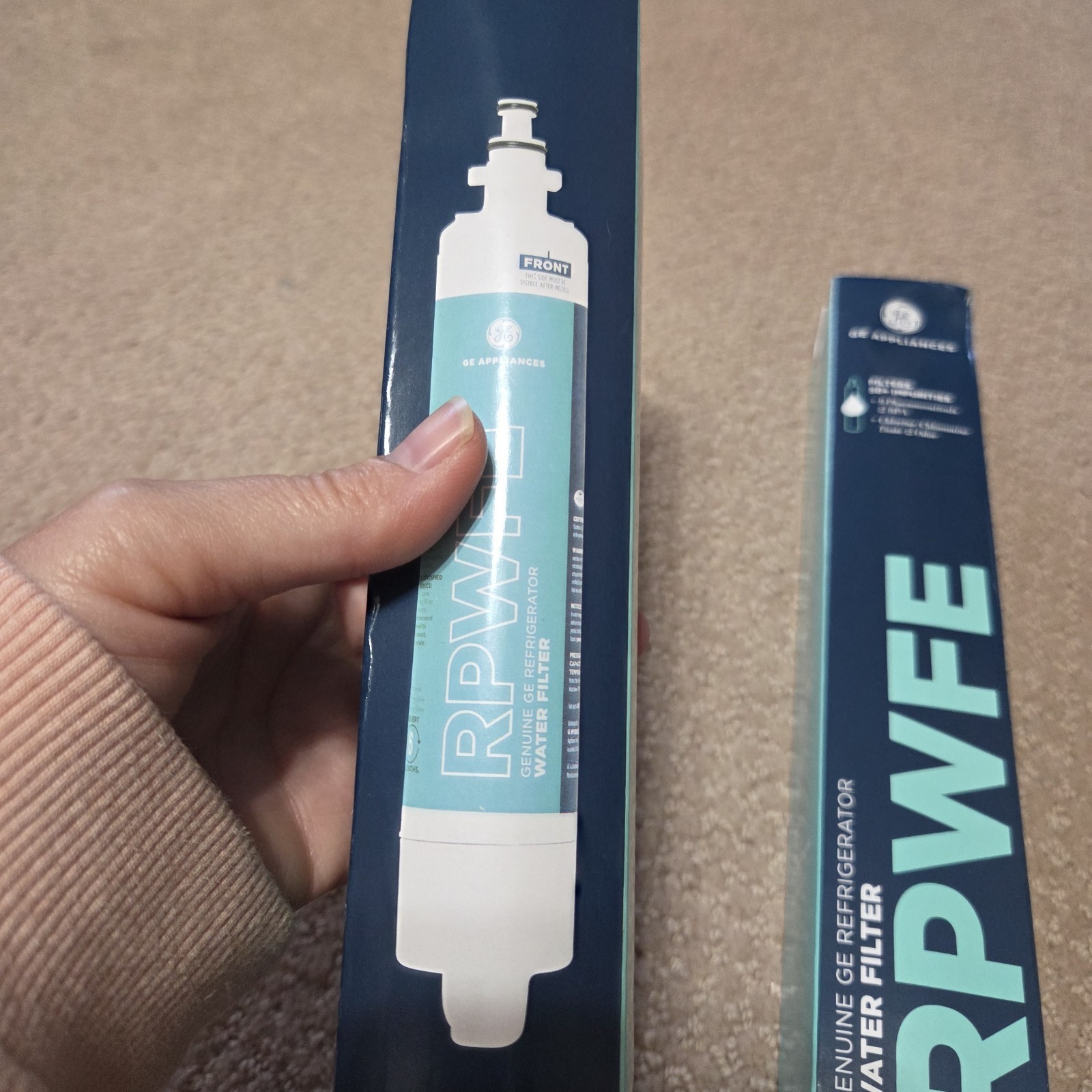GE Appliance RPWFE Refrigerator Water Filter Genuine OEM New Lot Of 2