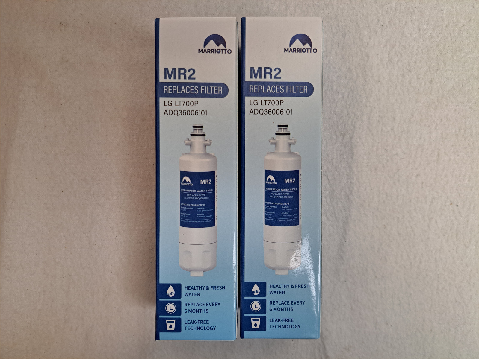 Marriotto – Replacement Refrigerator Water Filter (Lot of 2) #MR2 – Sealed