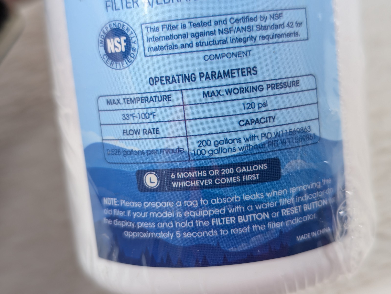 Marriotto – MR-081L – Replacement Water Filter – 3 Pack – Sealed