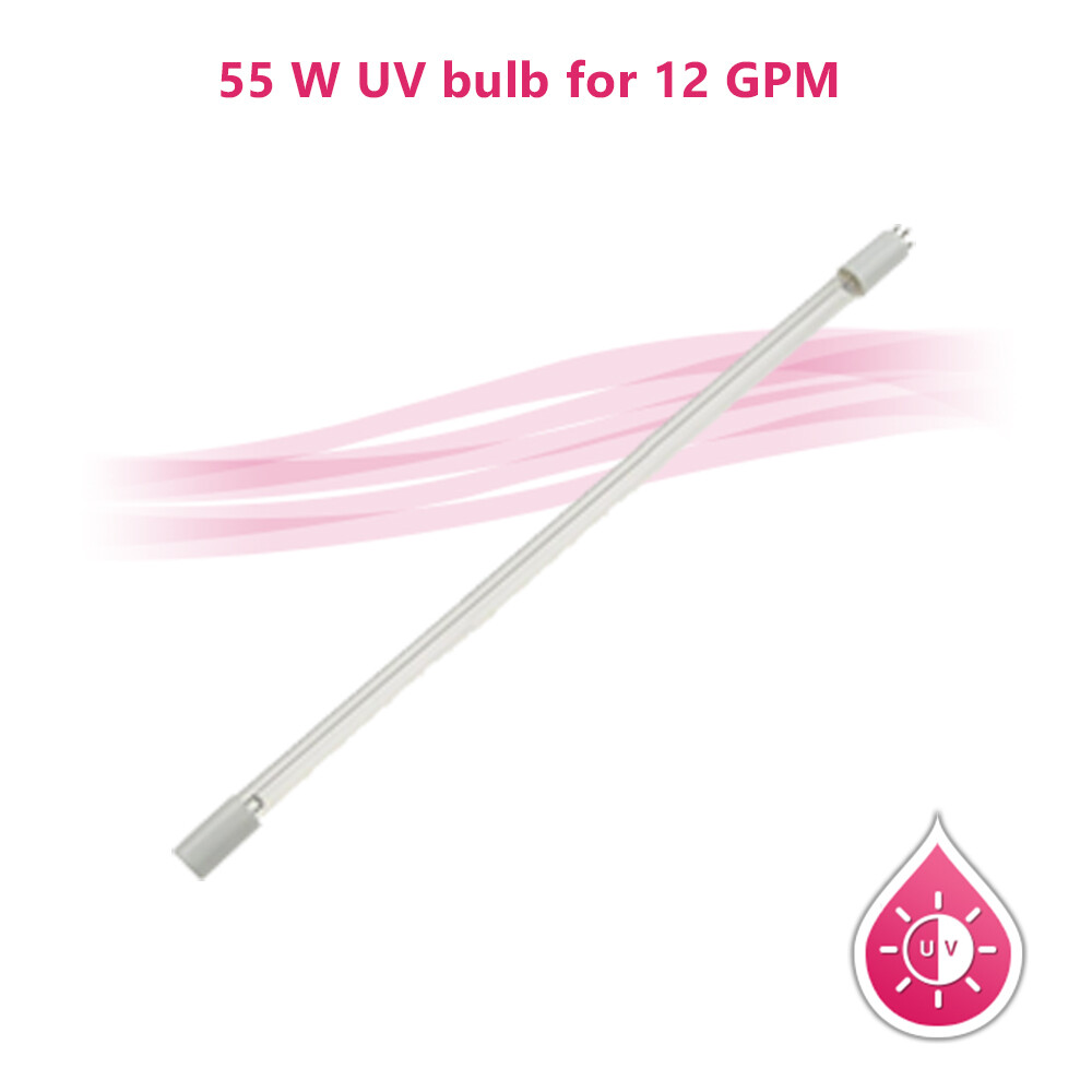 55W UV Replacement Bulb 4 Prong for Water Purifier Ultraviolet Light Set of 2