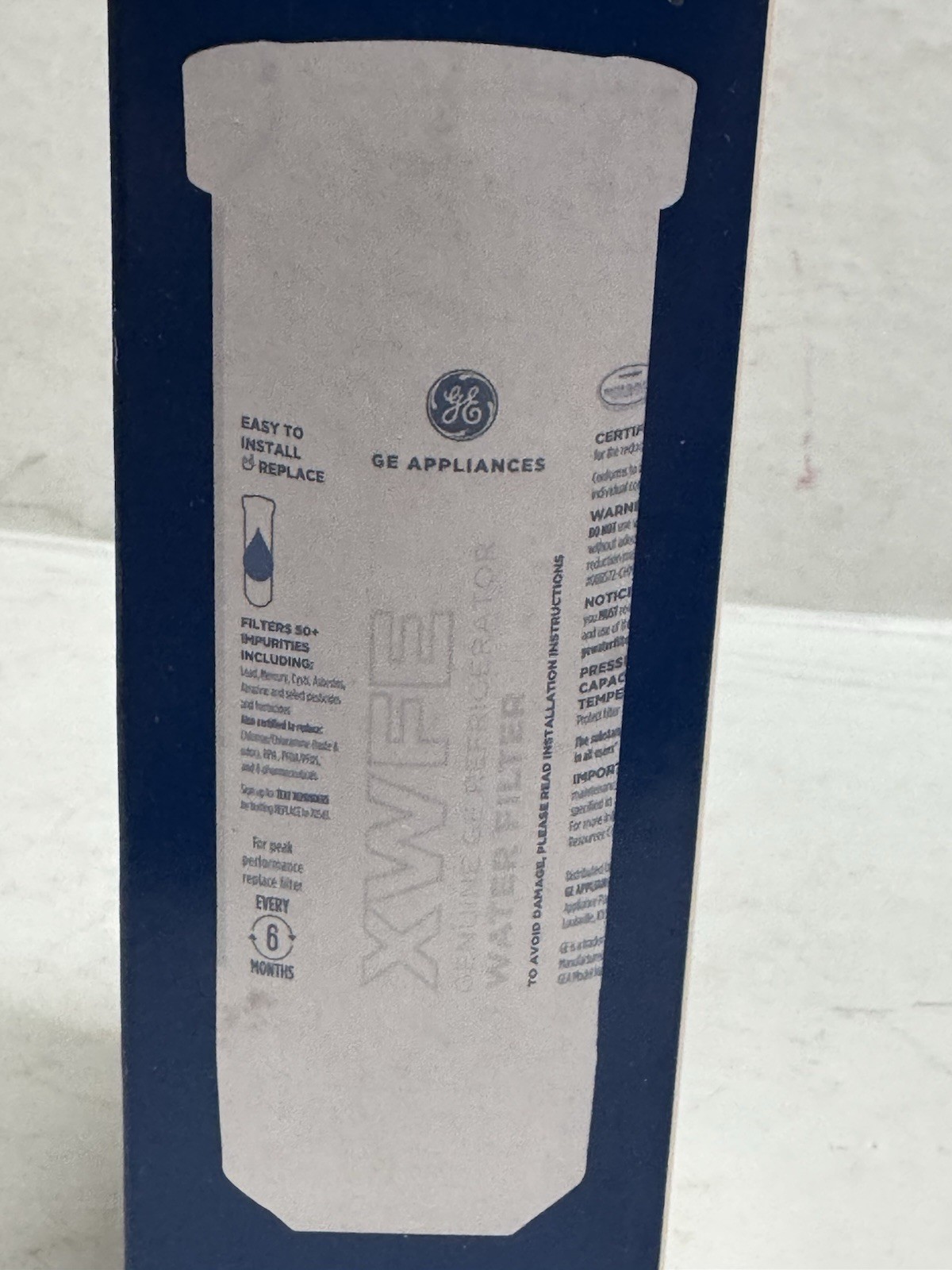 GE XWFE Refrigerator Water Filter – Genuine Replacement