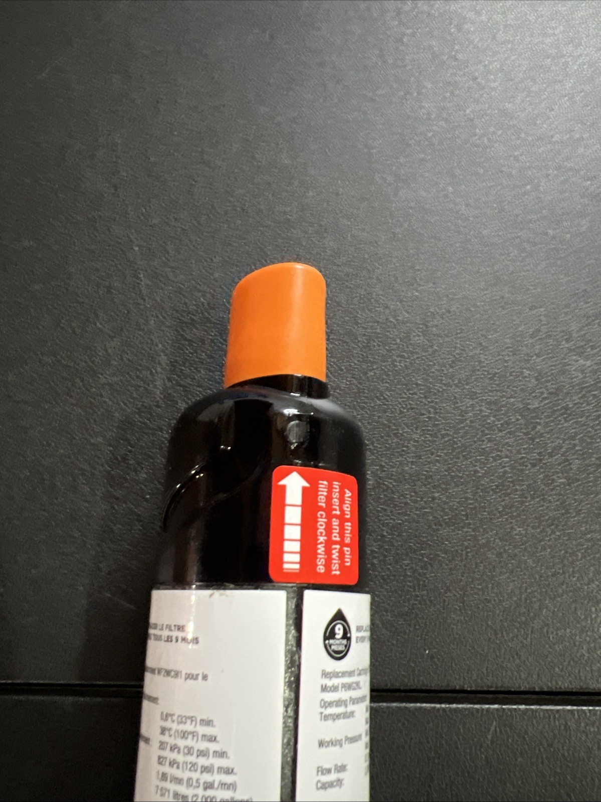 EveryDrop 2 Ice And Water Refrigerator Water Filter ΕDR2RXD1 White Orange
