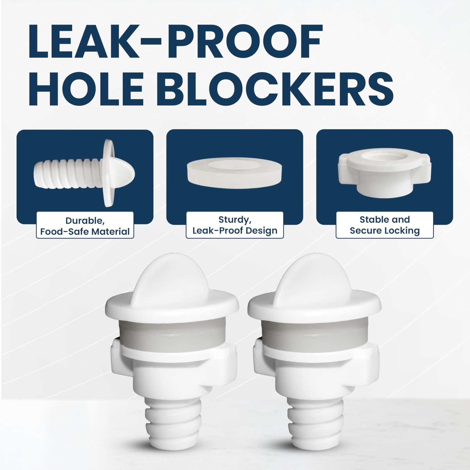 Polypropylene Hole Blockers for All Gravity-Fed Water Filtration Systems – PP Pl
