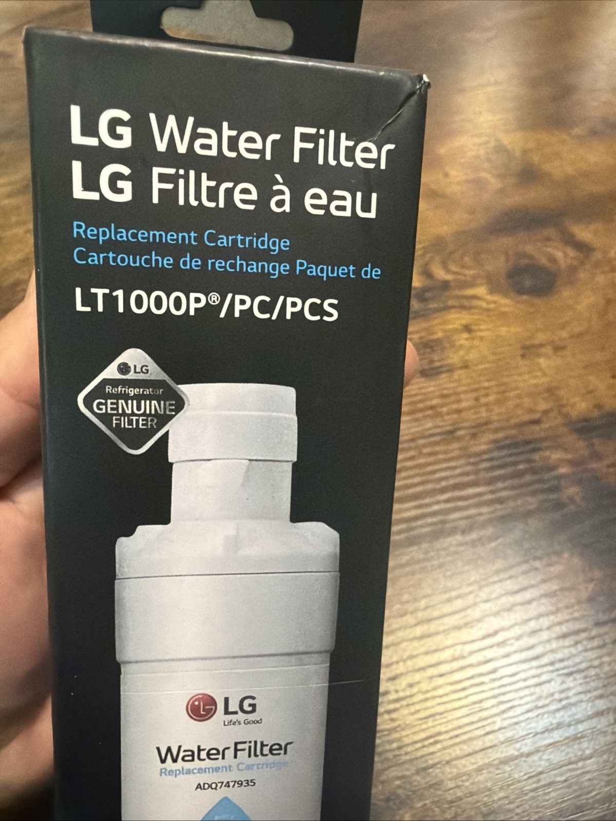 Genuine LG Water Filter Replacement Cartridge LT1000P/PC/PCS – New/ Sealed