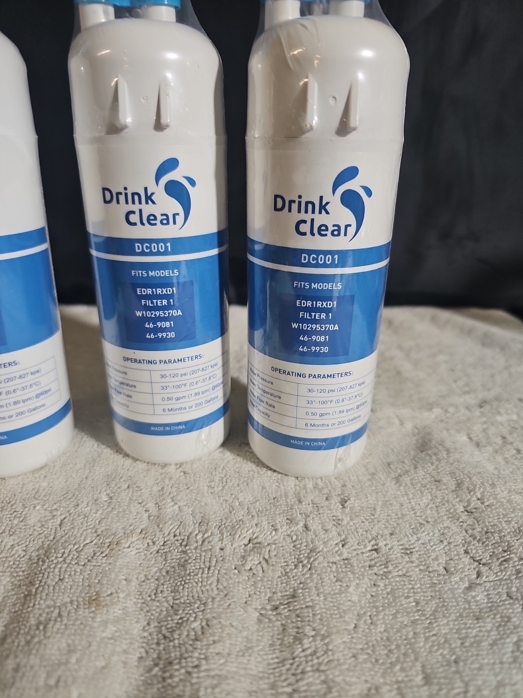 3 Pk Replacement Filters-Drinking Water EDR1RXD1, Filter 1, W10295370A, DC001