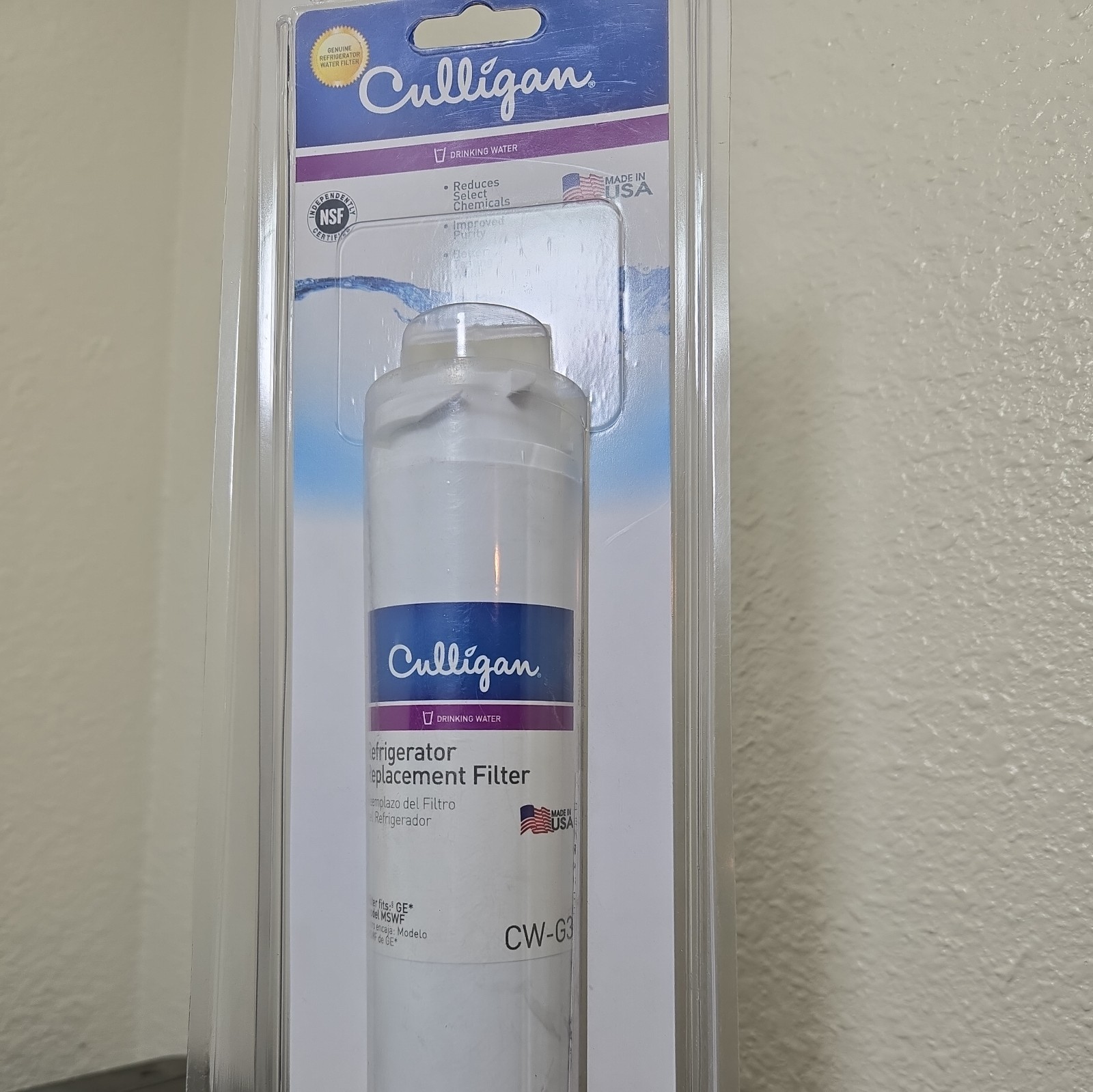 Culligan Refridgerator Replacement Filter Fits GE MSWF