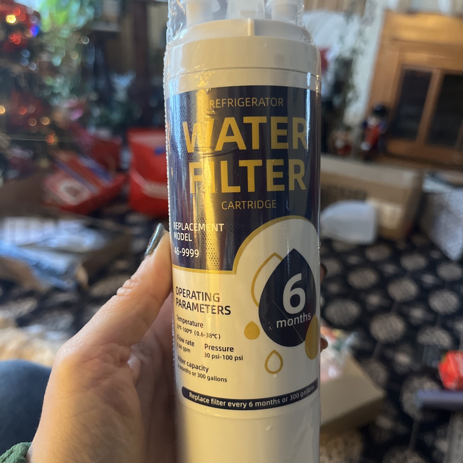 3 Pack For Kenmore 46-9999 Replacement Refrigerator Water Filter, White