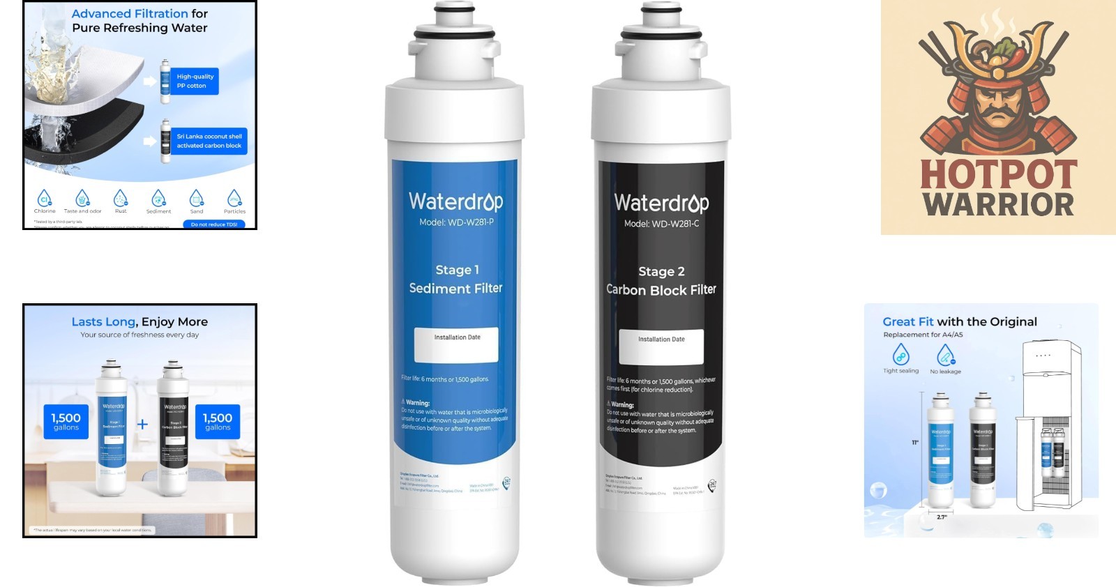 W281 Replacement Filters for Avalon Water Coolers – Safe & Efficient – 2 Count
