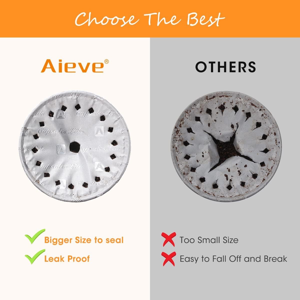Aieve 220 Pcs Aluminum Foil Seal Lids for 220 Count (Pack of 1), Silver