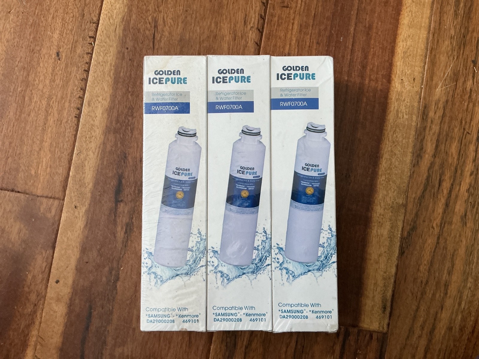 3- Golden Ice Pure RWF0700A Refrigerator Filter HAF-CIN & DA29-00020B 469101