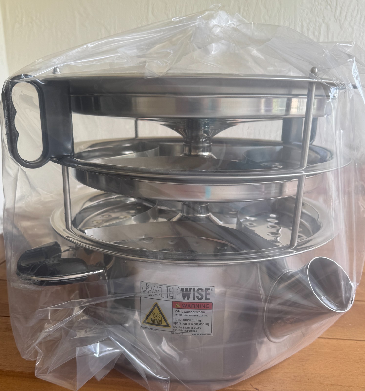 Waterwise 1600 Non Electric Water Distiller Purifier Stainless Steel NIB