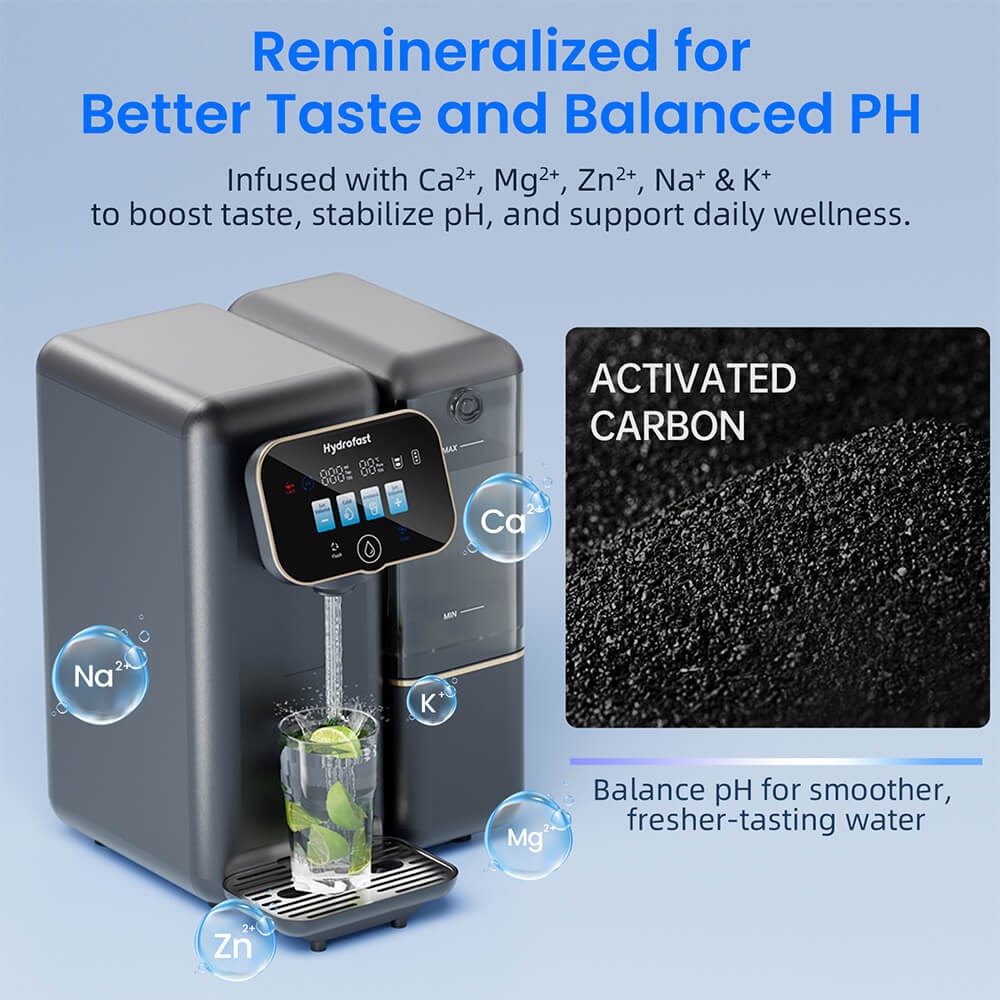 Hydrofast C100 Countertop Reverse Osmosis Water Filter System,6 Stage Filtration