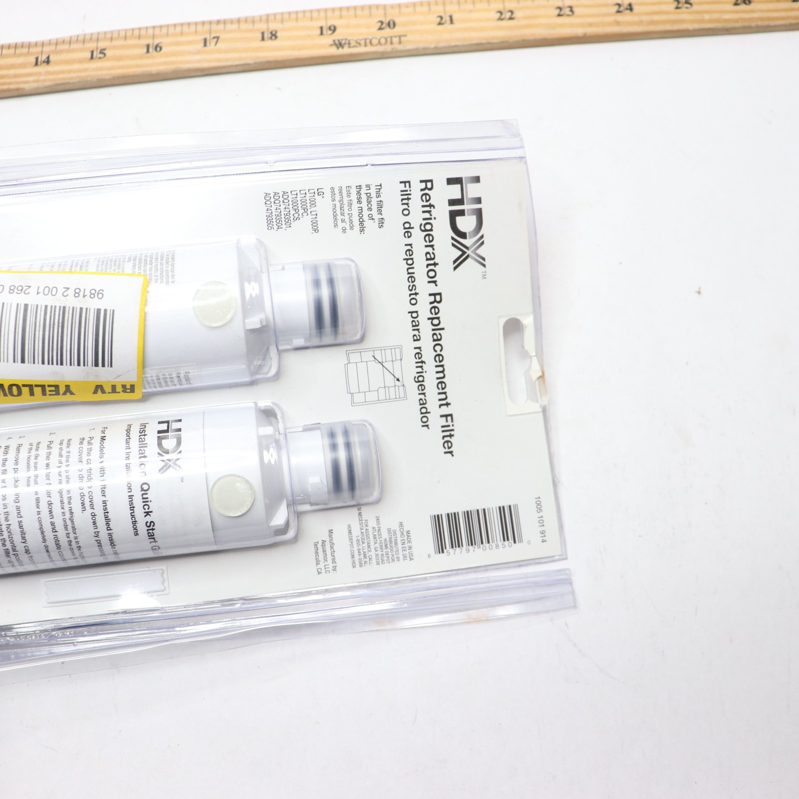 (2-Pk) HDX Refrigerator Water Filter Replacement 1005 101 914