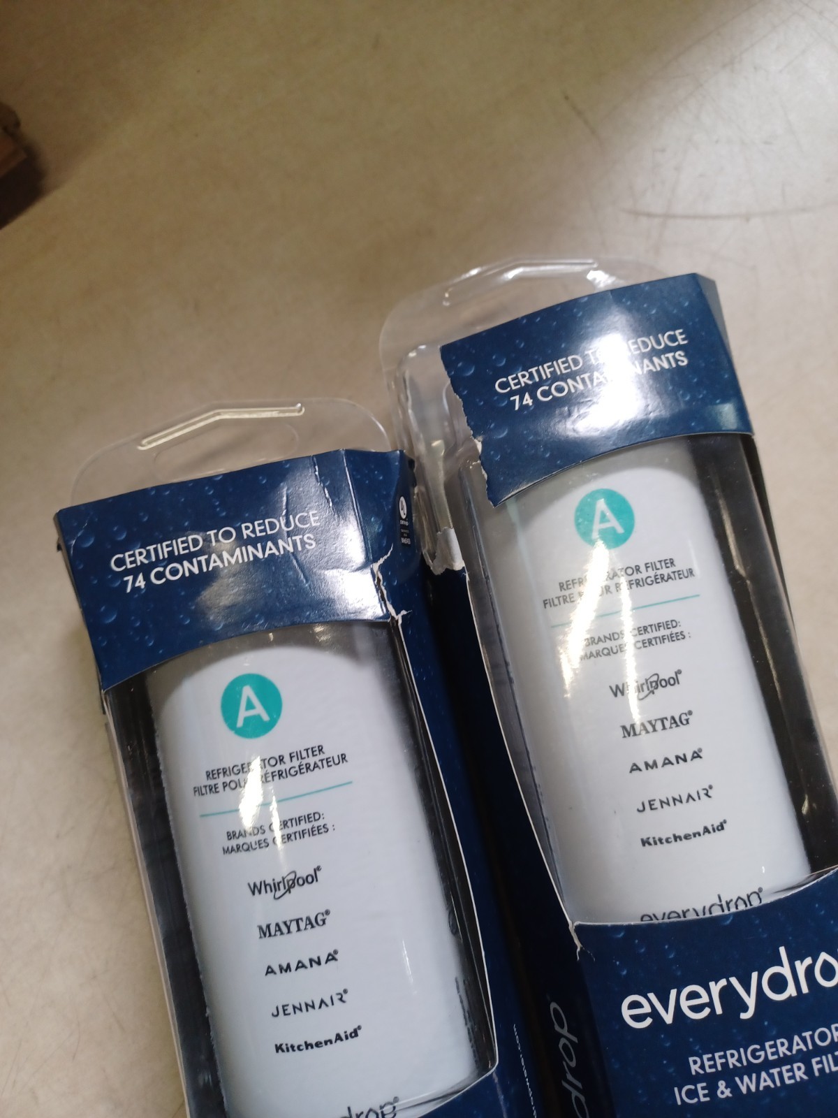 EveryDrop Refrigerator Ice And Water Filter A, EDRARXD1, 2 Pack