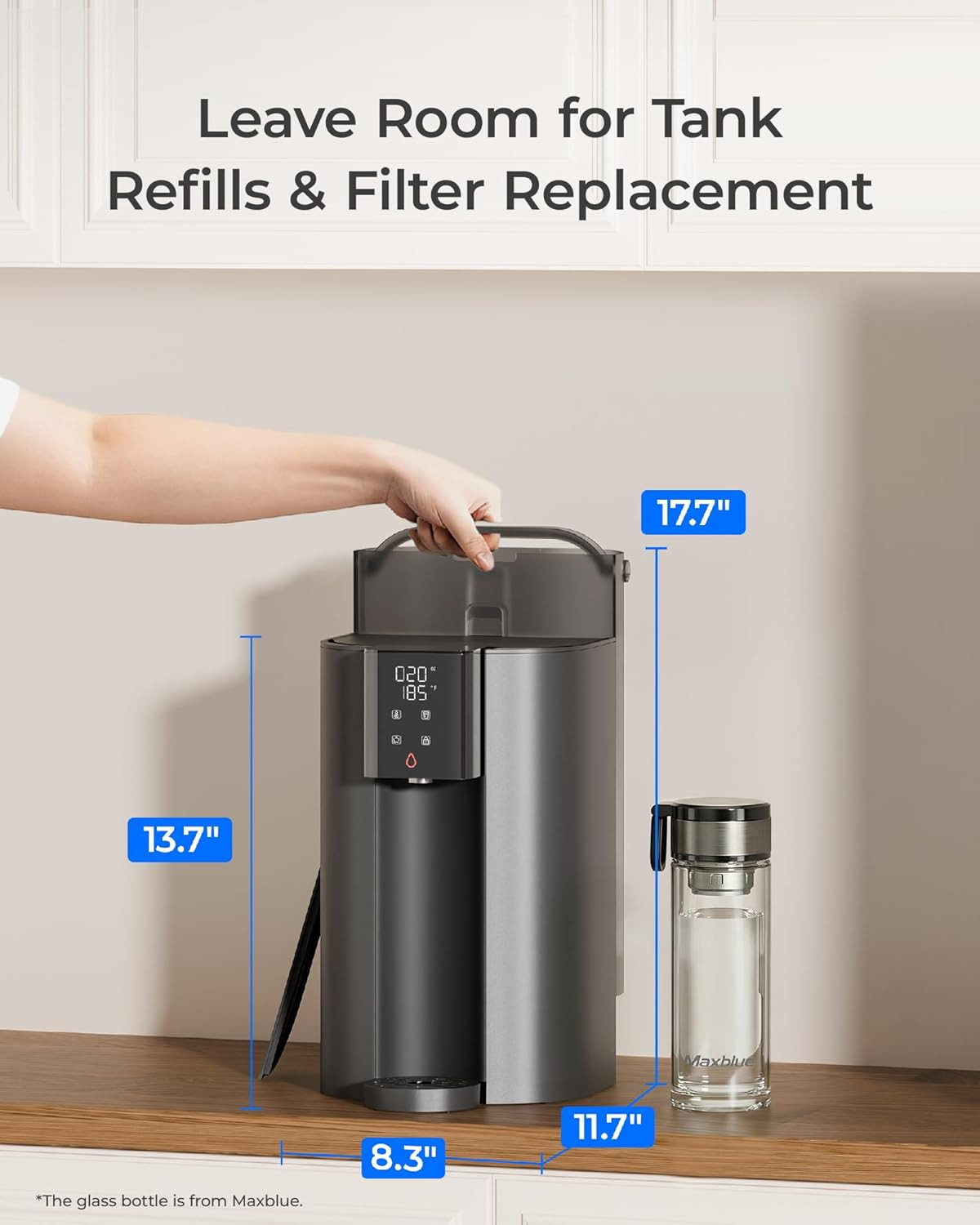 C1H Countertop Reverse Osmosis System, NSF/ANSI 58 & 372 Certified, 6 Stage Inst