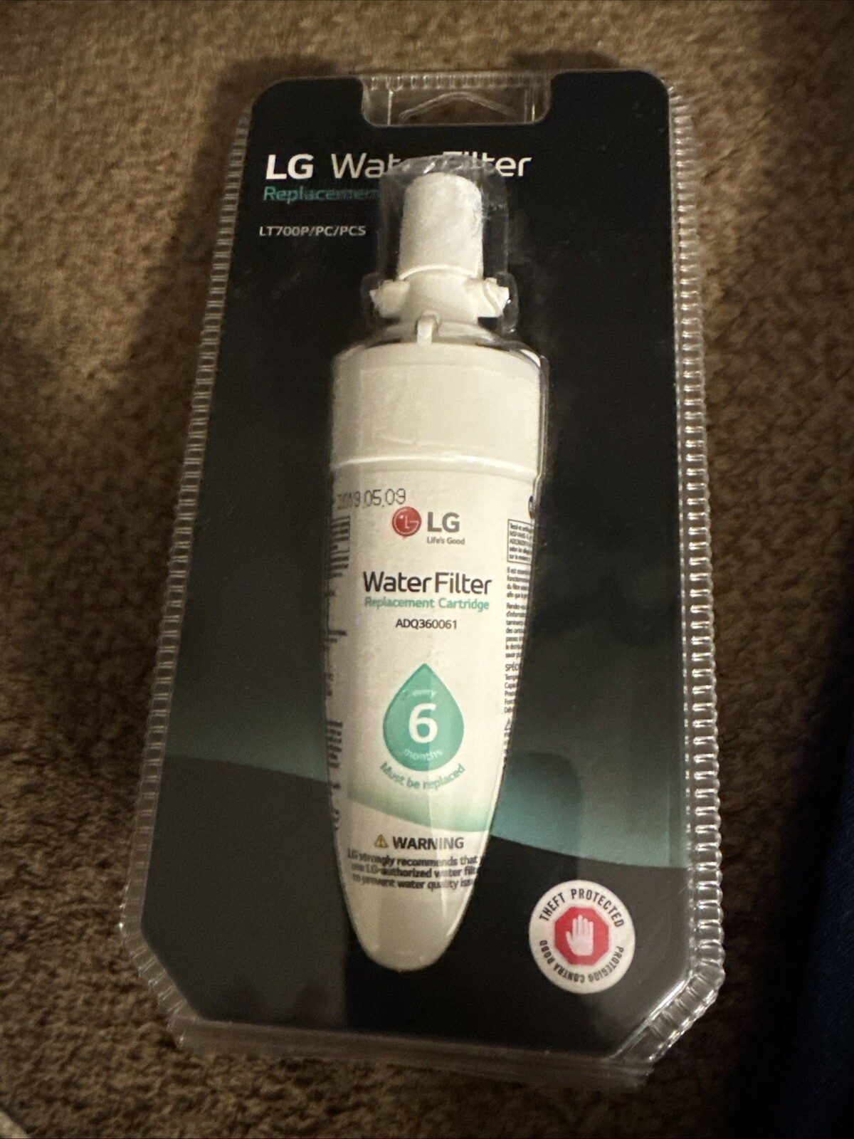 LG Genuine LT1000P/PC/PCS Refrigerator Replacement Water Filter