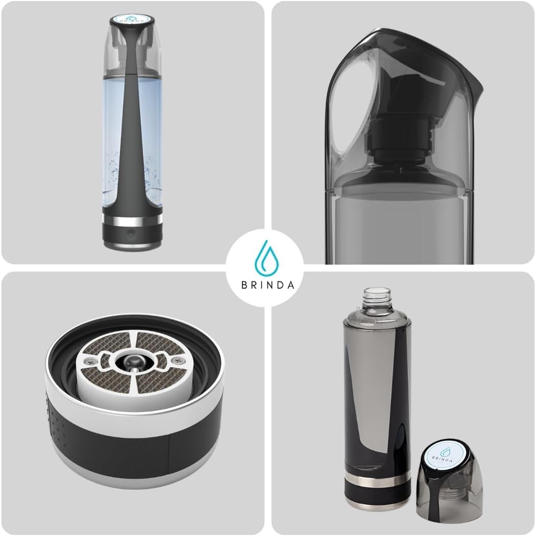 BRINDA | Hydrogen Water Bottle Generator | Water Ionizer | Capacity of 17 oz