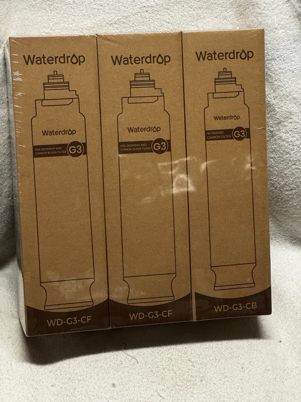 Waterdrop G3 Replacement Filter 1-Year Combo, (2) WD-G3-CF And (1) WD-G3-CB ***