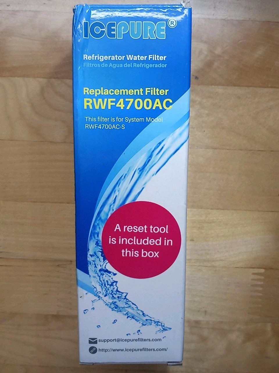 RWF4700AC Water Filter Fit for LT1000P, ADQ747935, LMXS28626D, LT1000PC 4PACK