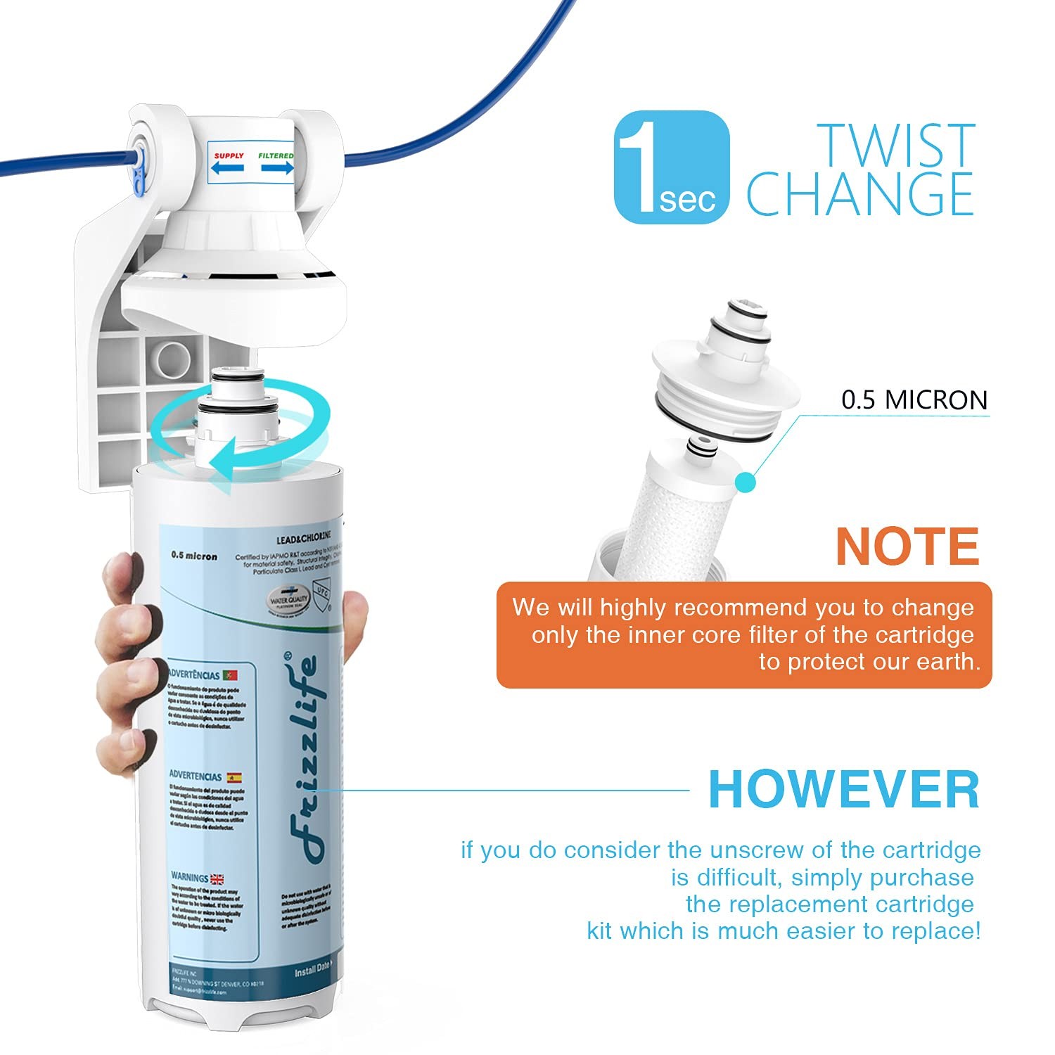 MP99 Filter Cartridge With FZ-2 Filter Cartridge Inside