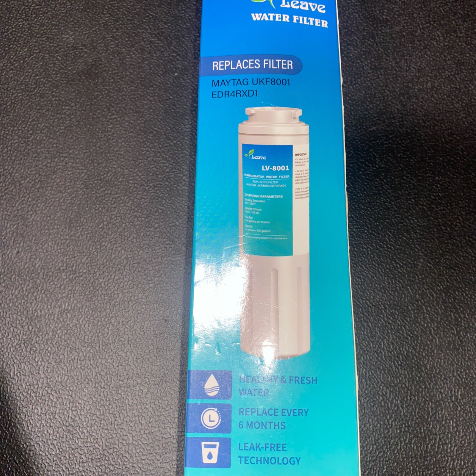 Leave UKF8001 Refrigerator Water Filter，Replacement for Maytag UKF8001 (3)