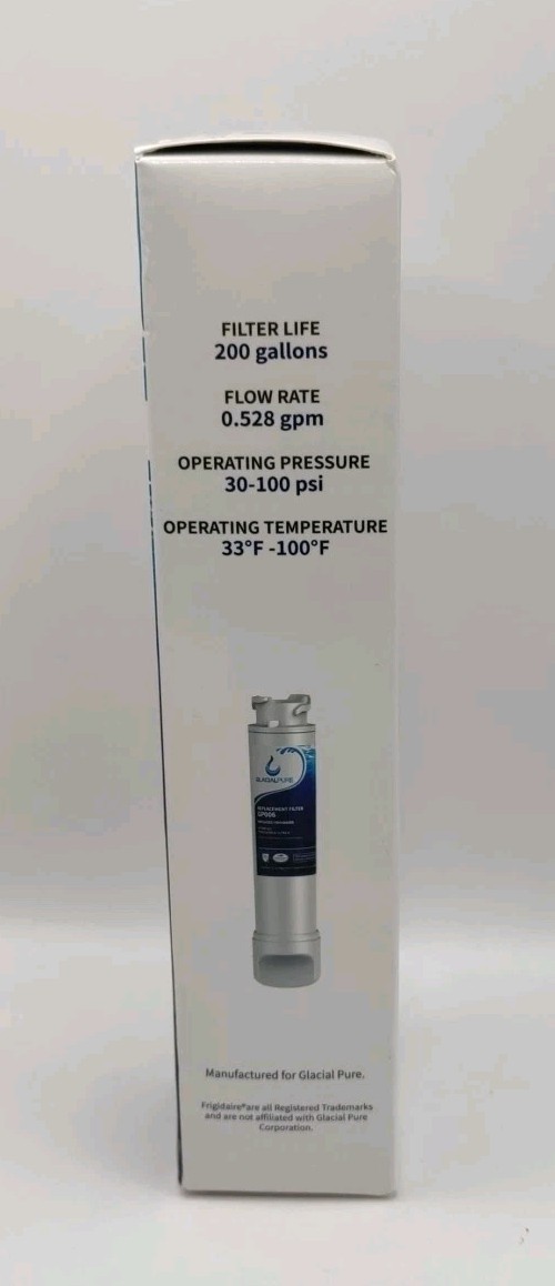 Glacial Pure GP006 Replacement Water Filter EPTWFUO1 NIB *SEE DESCRIPTION