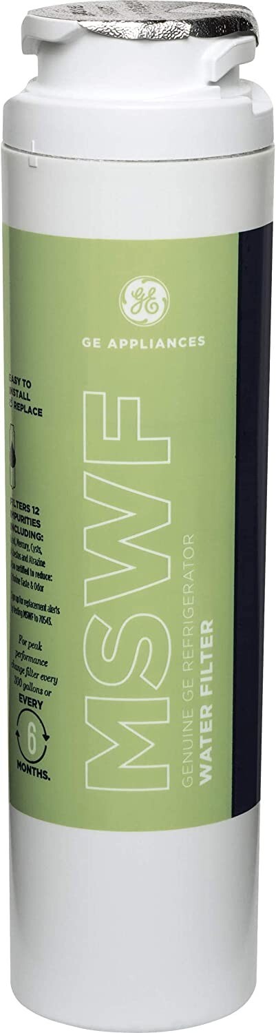 GE MSWF Refrigerator Water Filter | Certified to Reduce Lead, Sulfur, and 50+ Ot