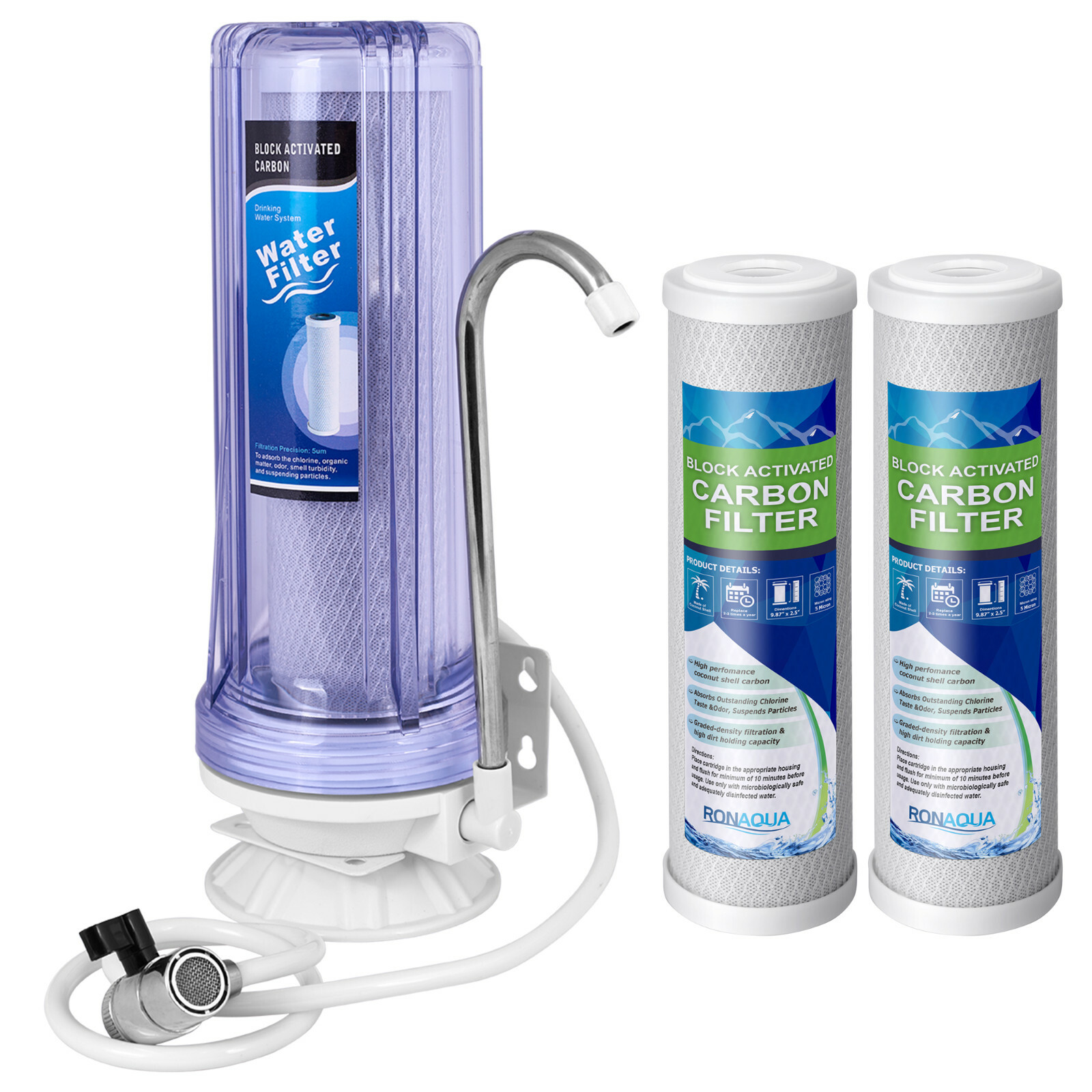 Countertop Water Filtration Unit: and Yearly Supply of Filters