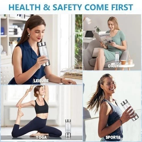 2026 Upgraded Hydrogen Water Bottle, 2400 Hydrogen Water Bottle Generator, Hydro