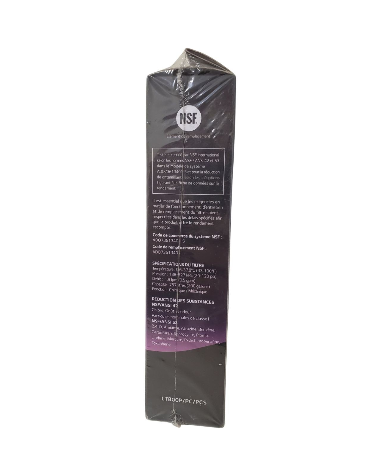 New Sealed Original LG Fridge Water Filter LT800P ADQ73613401