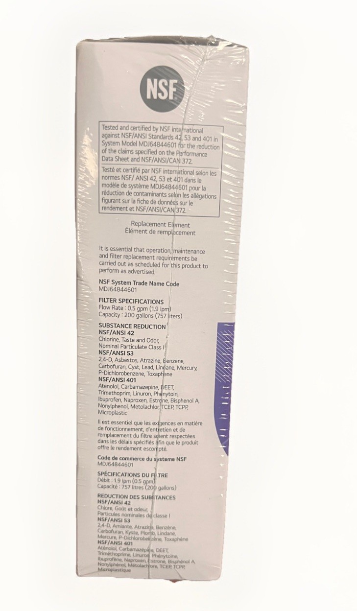 NEW LG LT1000P2 6-Month 200 Gallon Refrigerator Replacement Water Filter 2 Pack