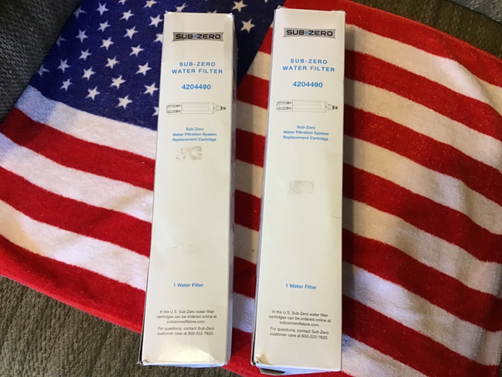 SUB-ZERO 4204490 Refrigerator Water Filters 2 new in Box exc New Sealed