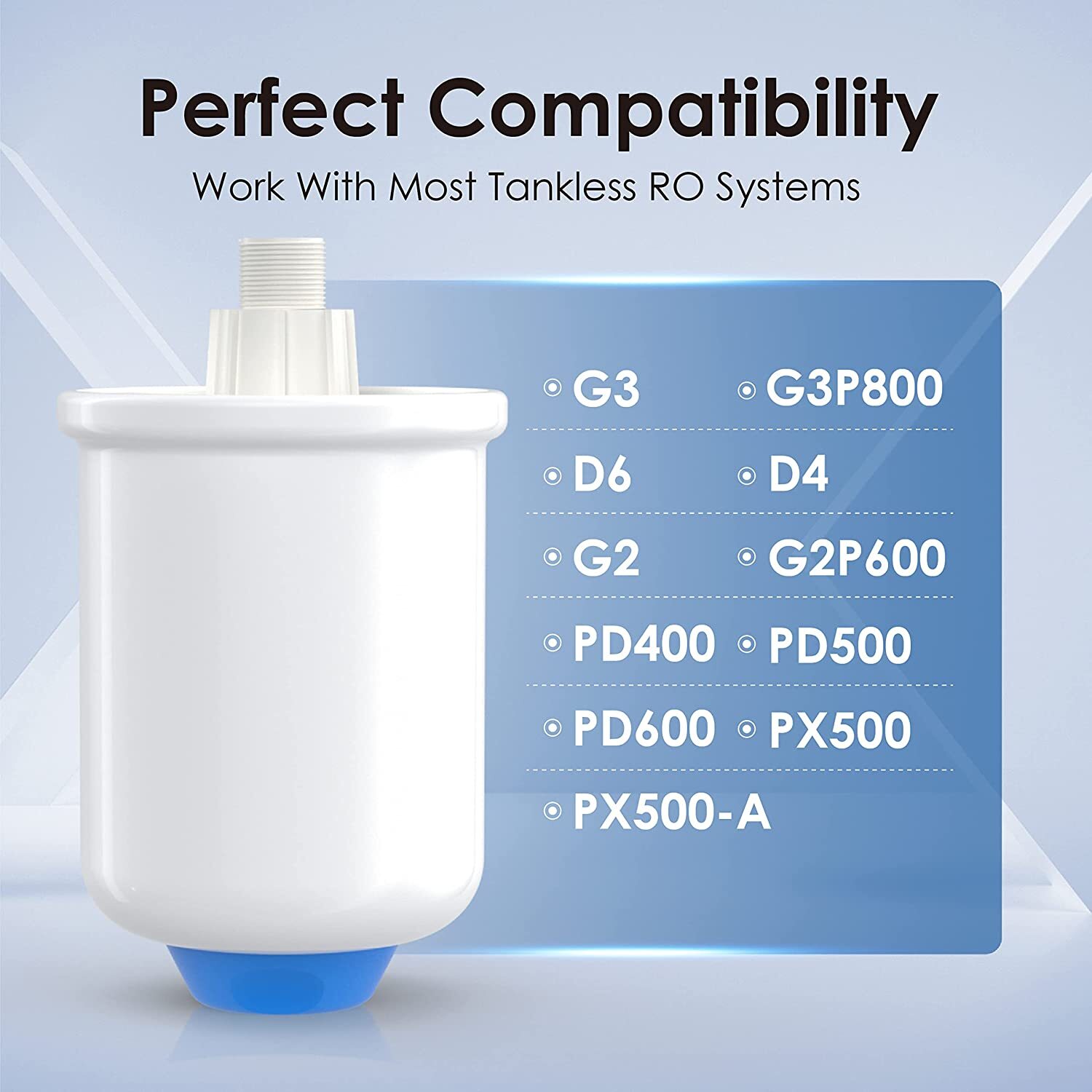 Waterdrop PMT Mini Water Pressure Tank,Storage Water Tank for Tankless RO system