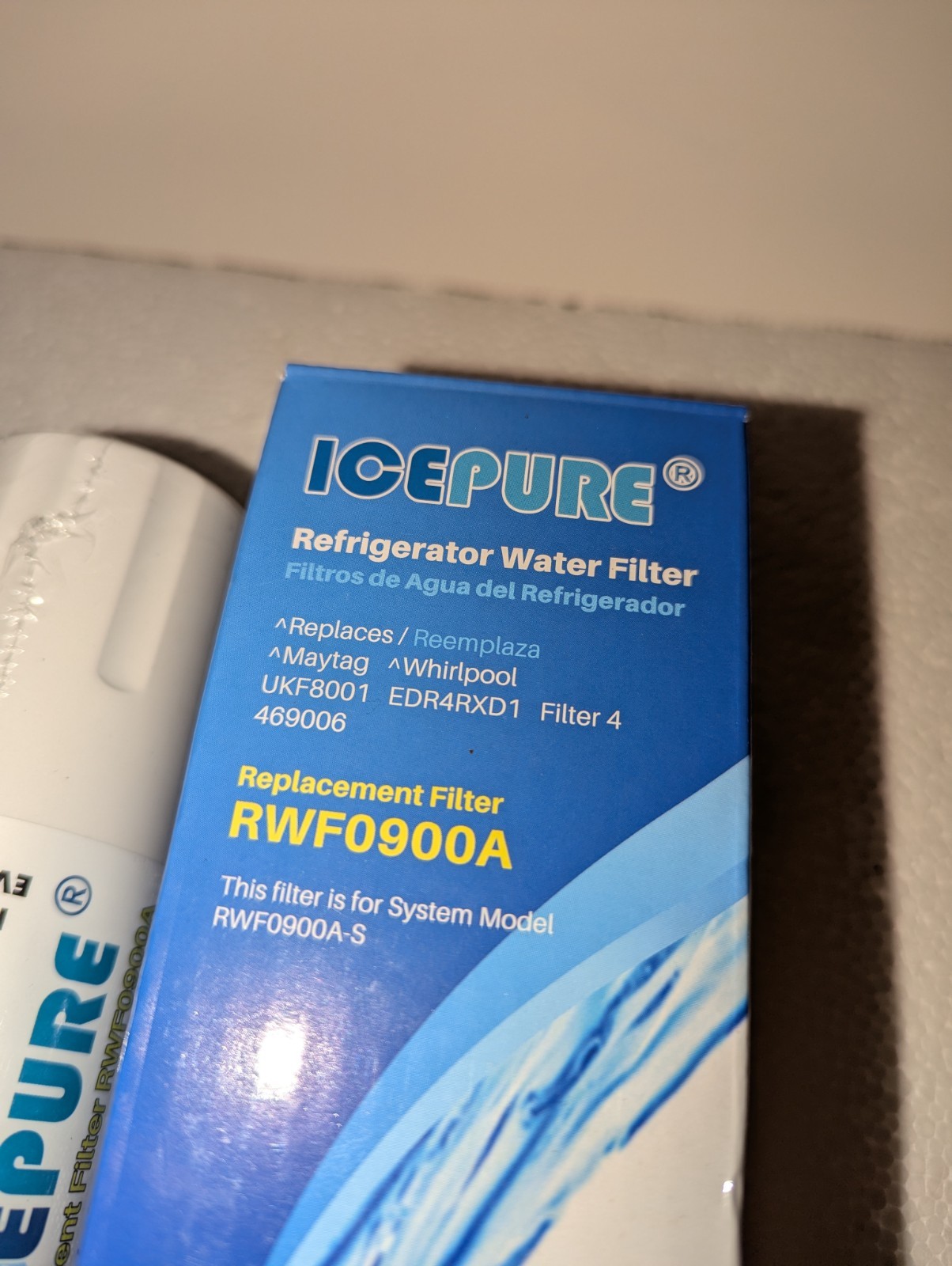 Ice Pure Refrigerator Water Filter Replacement RWF4700A Compatible RWF0900A-S