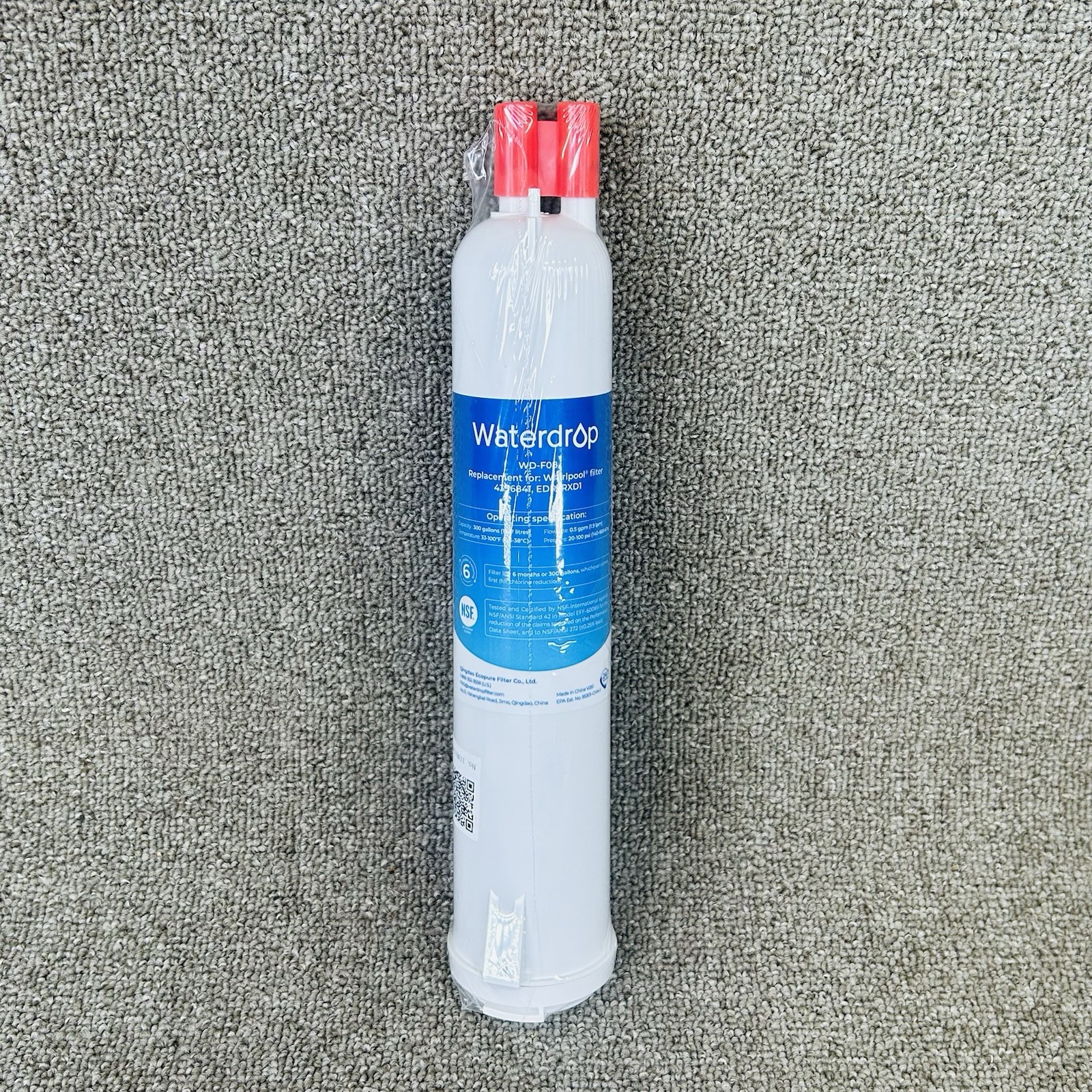 WaterDrop Model WD-F08 Replacement Refrigerator Water Filter New Sealed