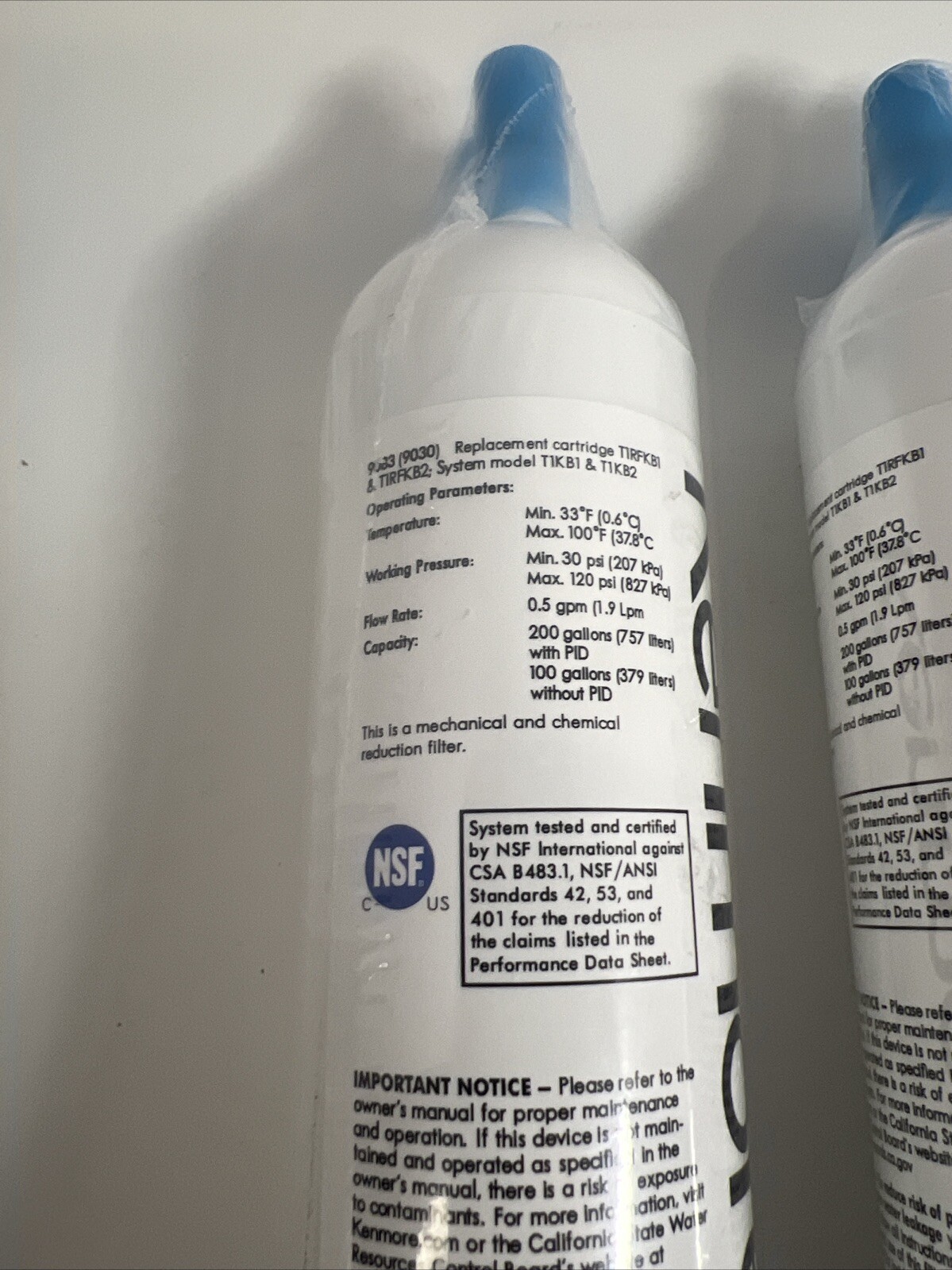 Lot Of 6 Kenmore 46-9083 Replacement Refrigerator Water Filter