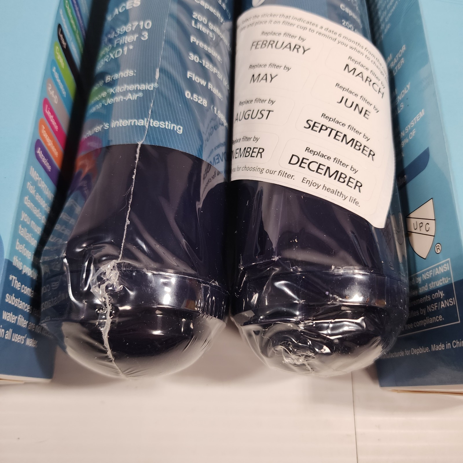 2 DENBLUE REFRIGERATOR Replacement WATER ICE FILTER 3 4396841 4396871 EDR3RXD1