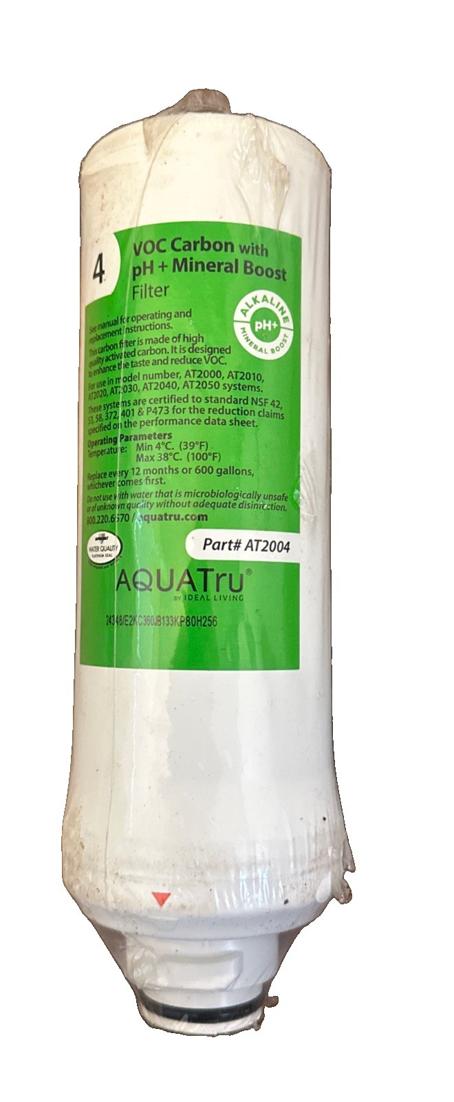AquaTru Water Filters Replacement pH+ Mineral Boost Carafe Stage 4 Filter