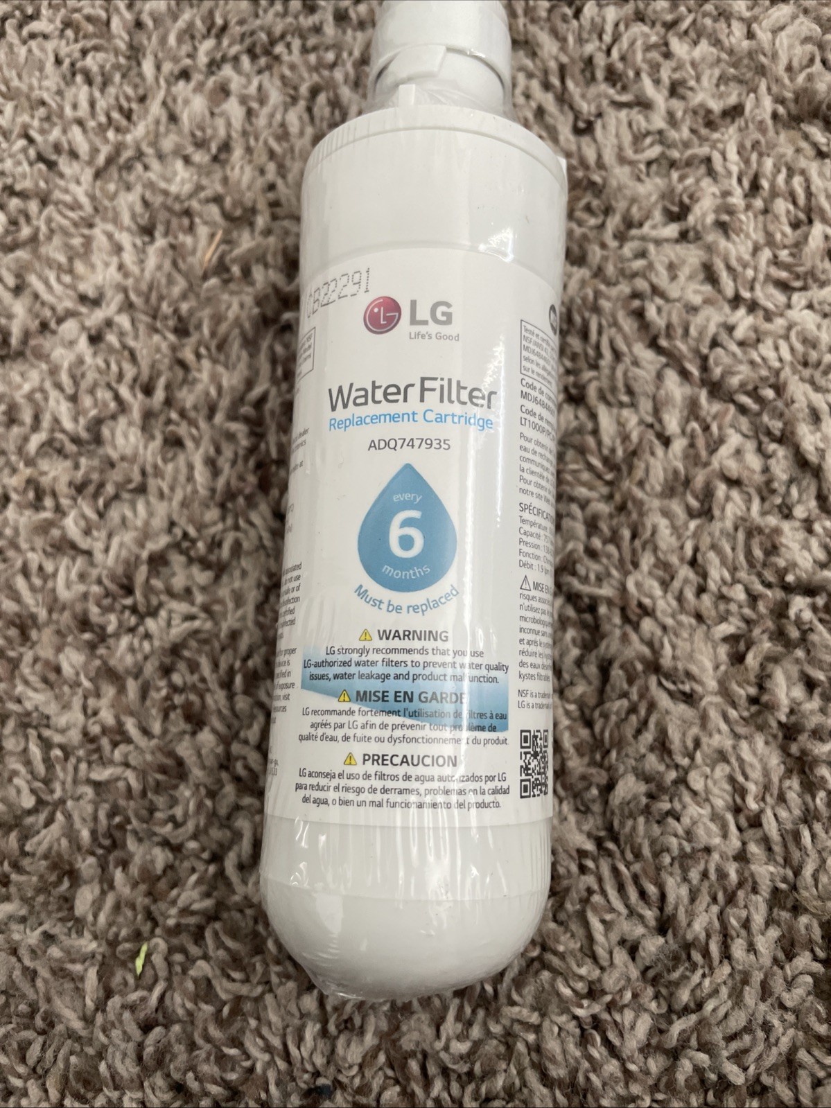 2 PACK Refresh Refrigerator Ice Water Filter For LG LT1000P ADQ747935 Brand New