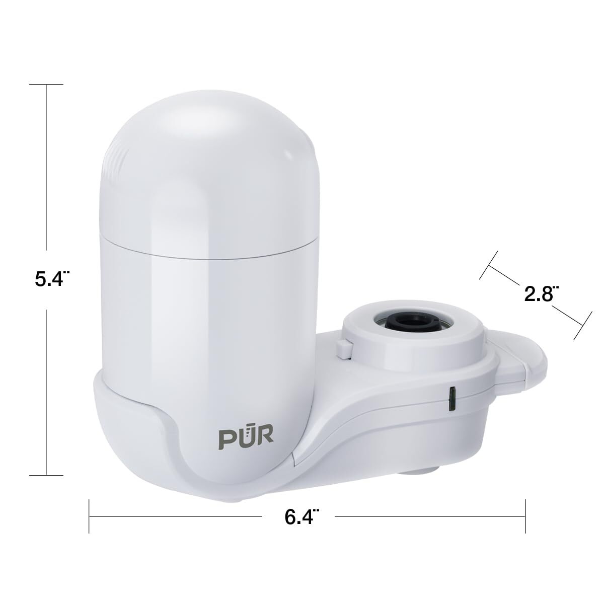 PUR FM3333B Faucet Water Filtration System- Vertical Mount, White, Lead Reducing