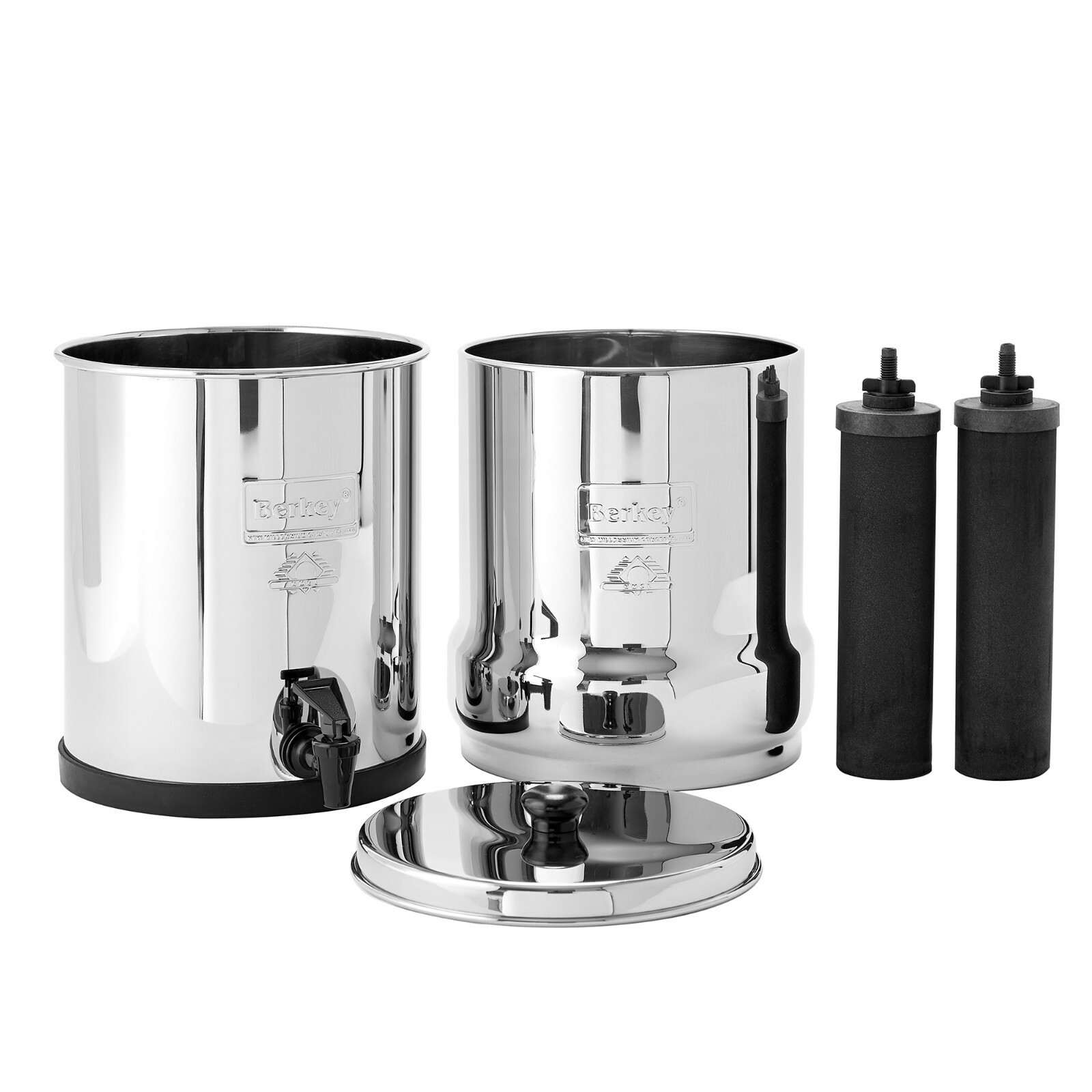 Big Berkey Water Filter w/ 2 Black Berkey Elements – Dealer Refrb